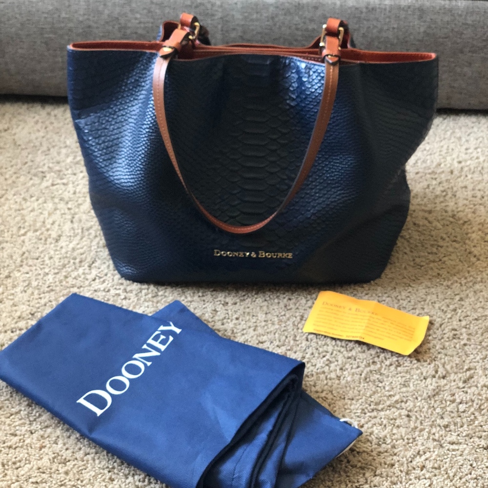 Dooney & Burke Caldwell Flynn Blue Handbag